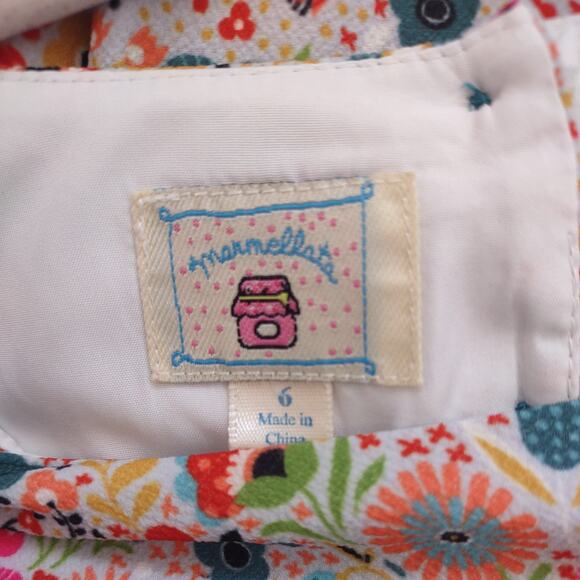 Marmellata Fun Floral Pattern Dress, Size Kids 6 - Picture 5 of 8